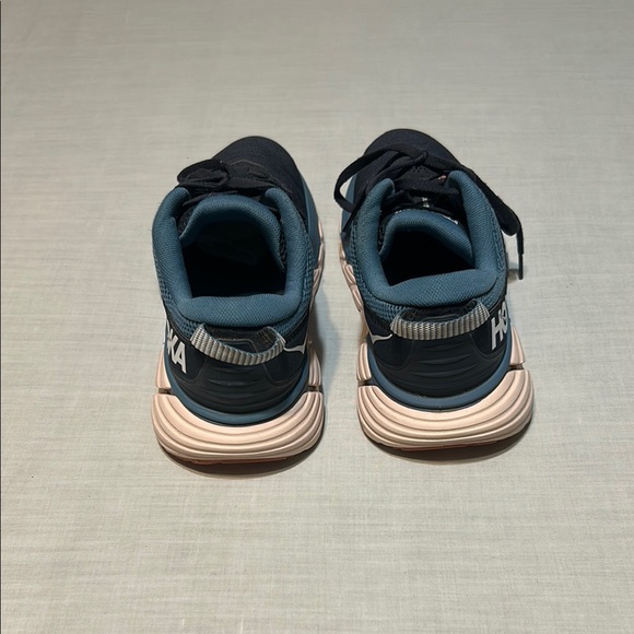 Hoka Navy and Coral Athletic Sneakers - Picture 3 of 7